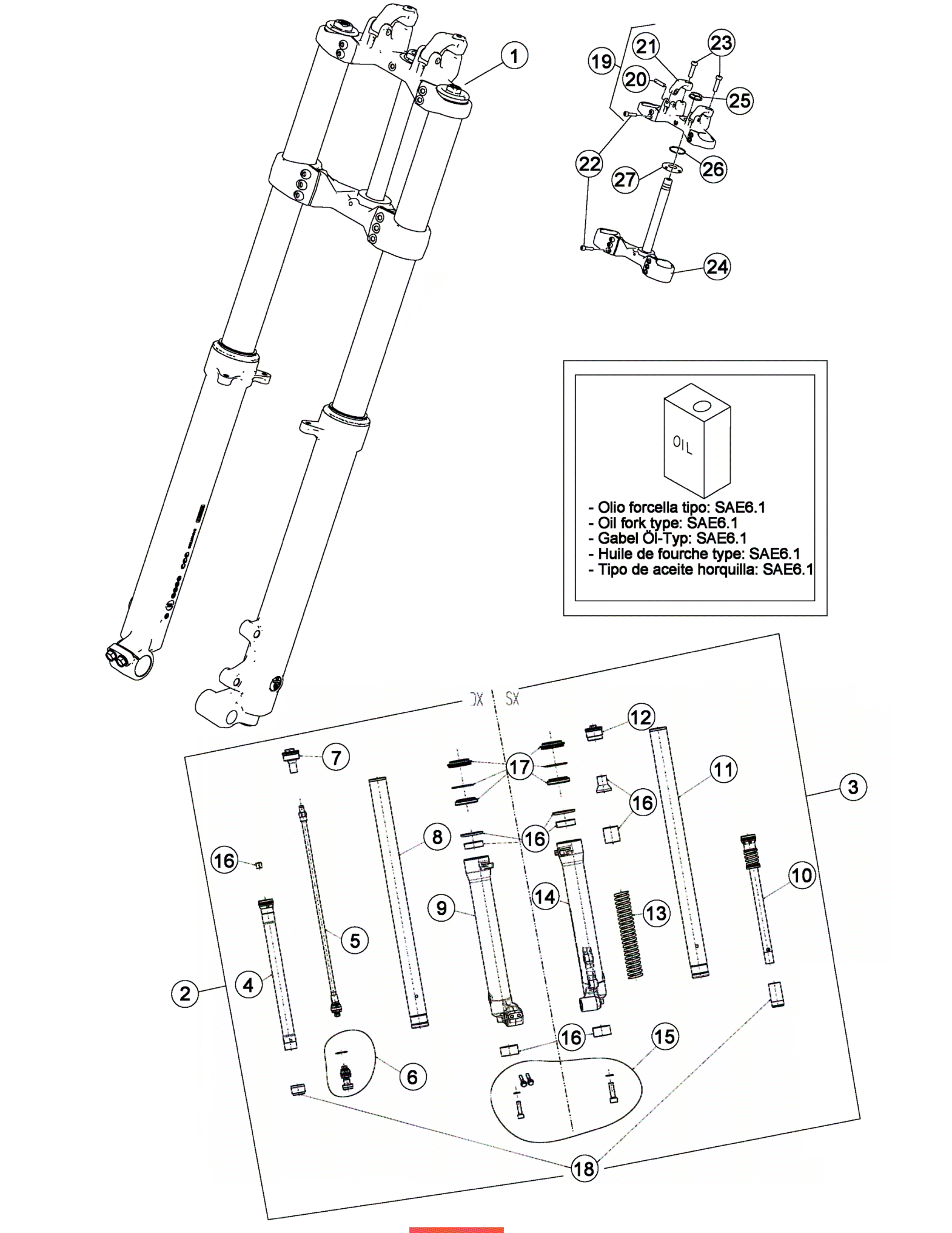 FRONT FORK (STD)