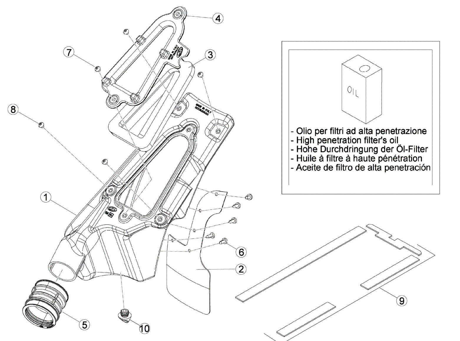AIR BOX - REAR FENDER