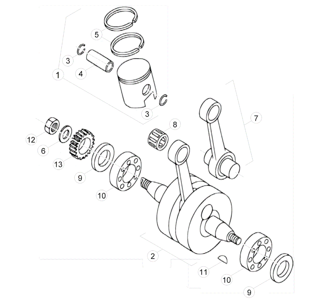 CRANKSHAFT - PISTON