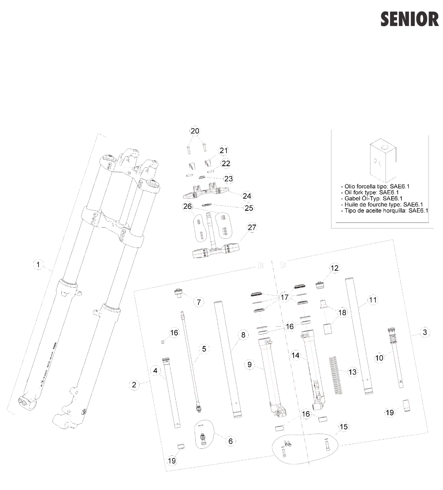 FRONT FORK (SENIOR)