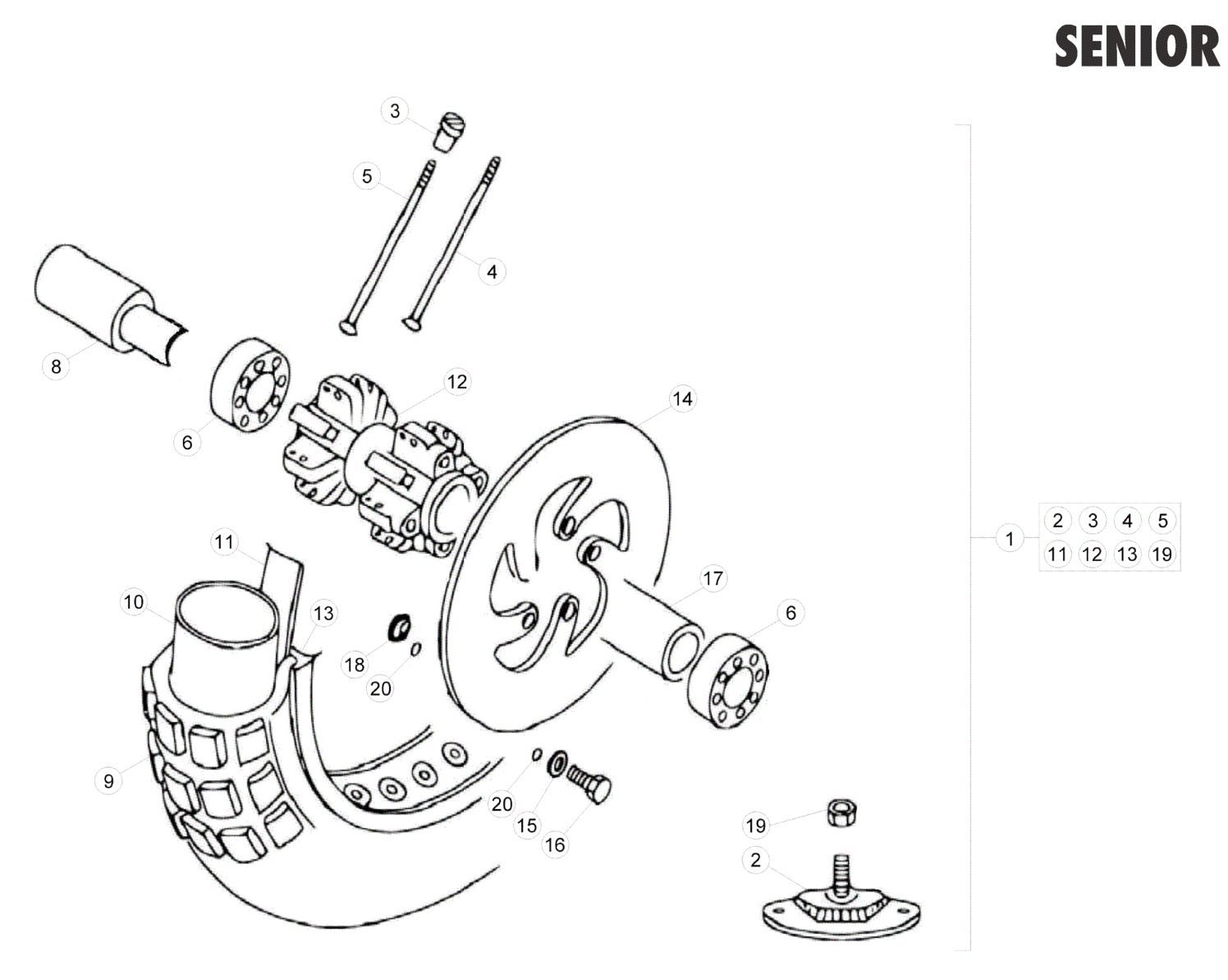 FRONT WHEEL (SENIOR)