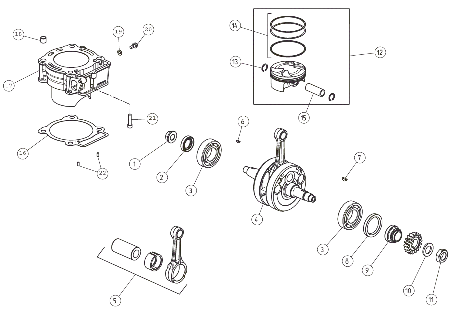 CRANKSHAFT - CYLINDER