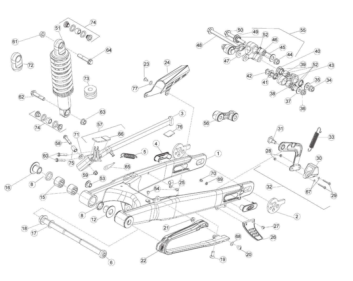REAR SWING ARM