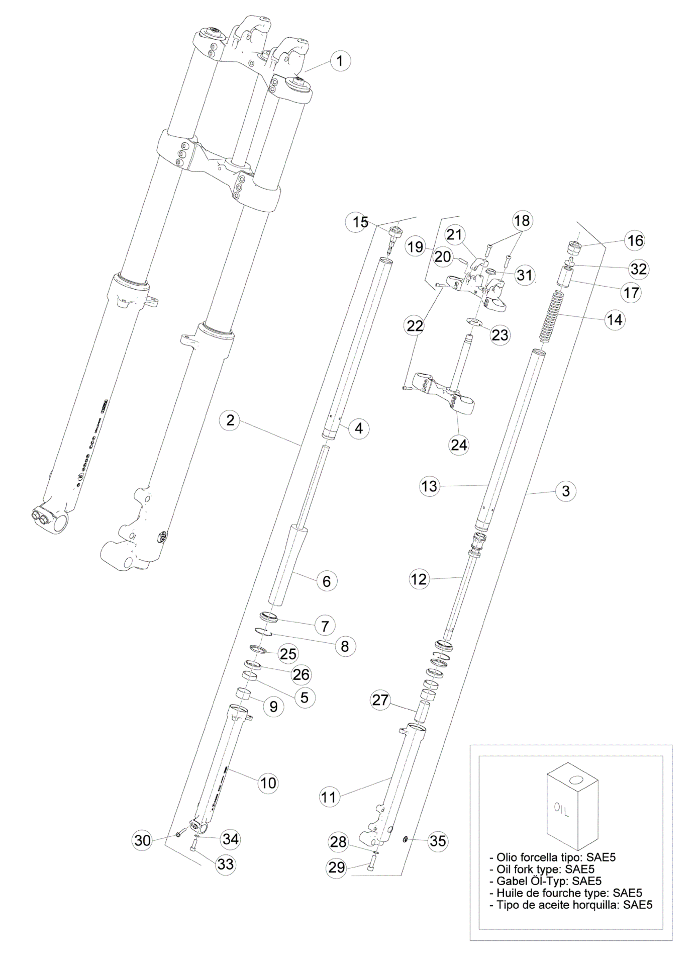 FRONT FORK (STD)