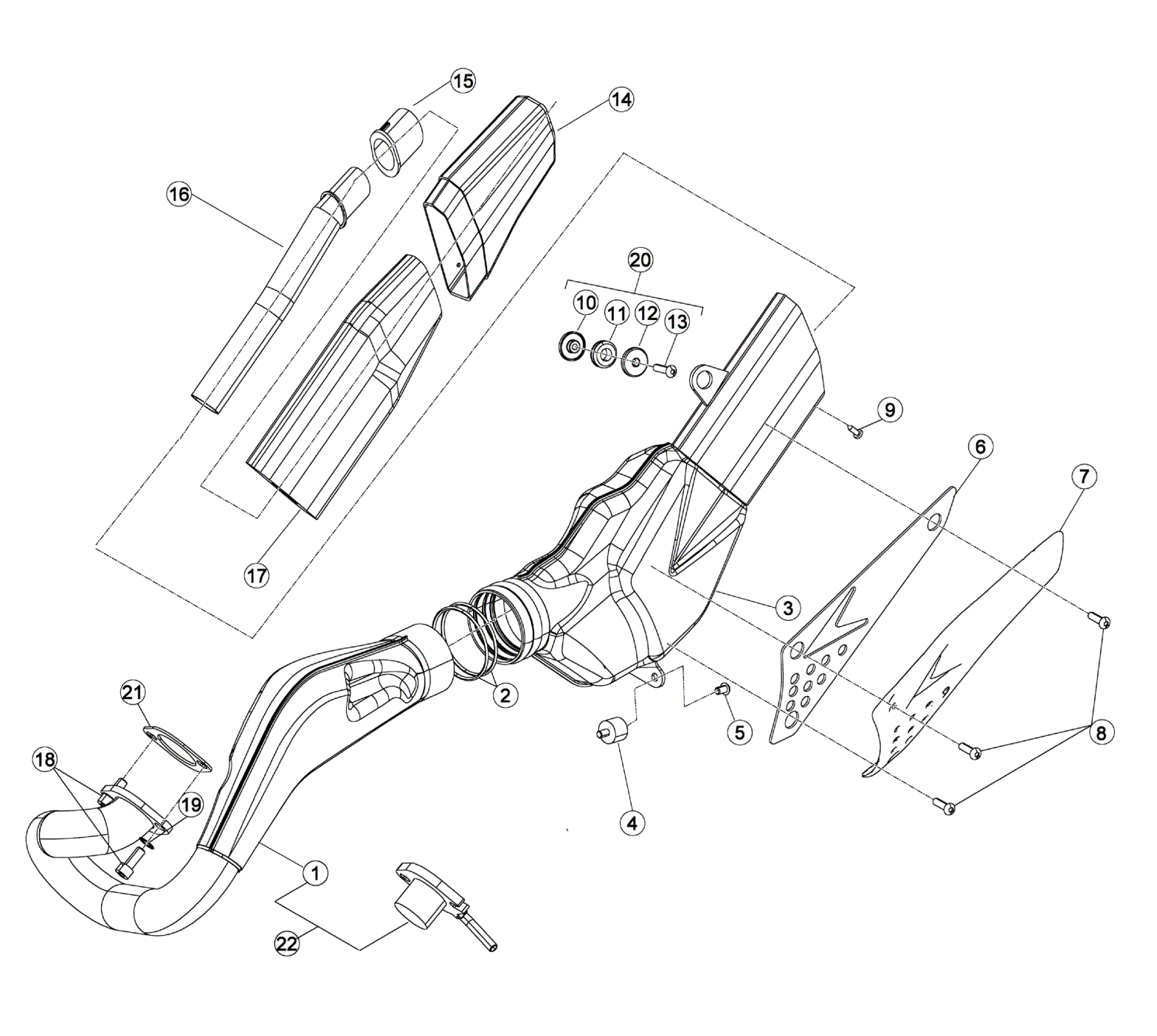 EXHAUST SYSTEM (STD)