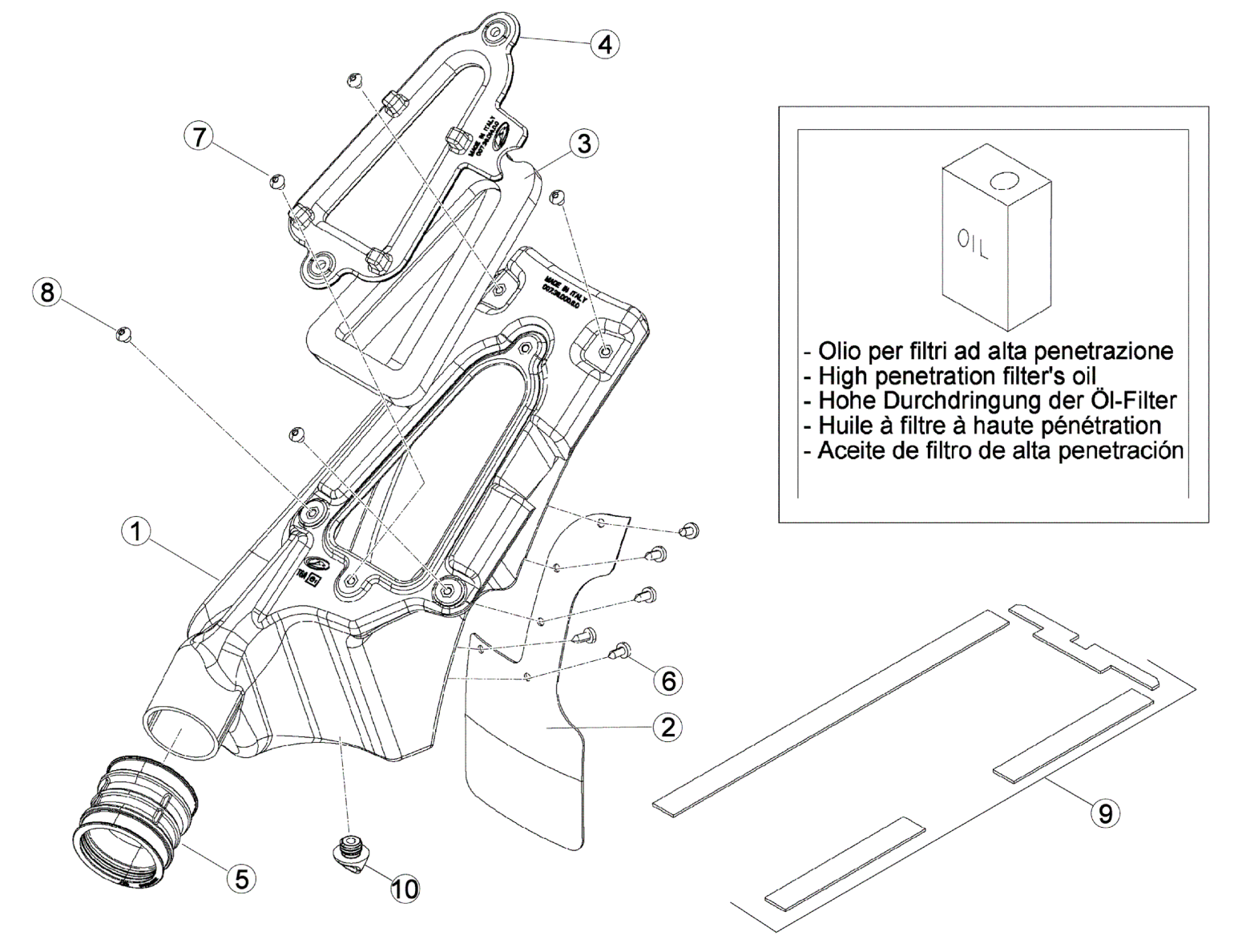 AIR BOX - REAR FENDER