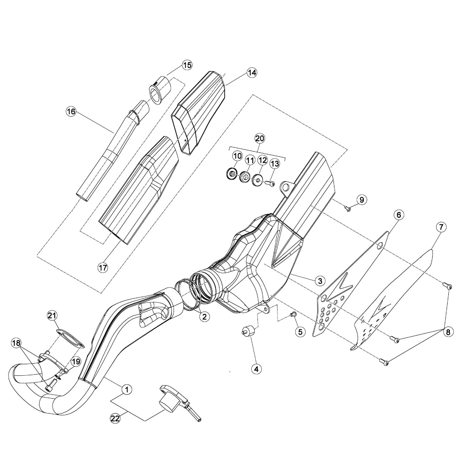 EXHAUST SYSTEM (STD)