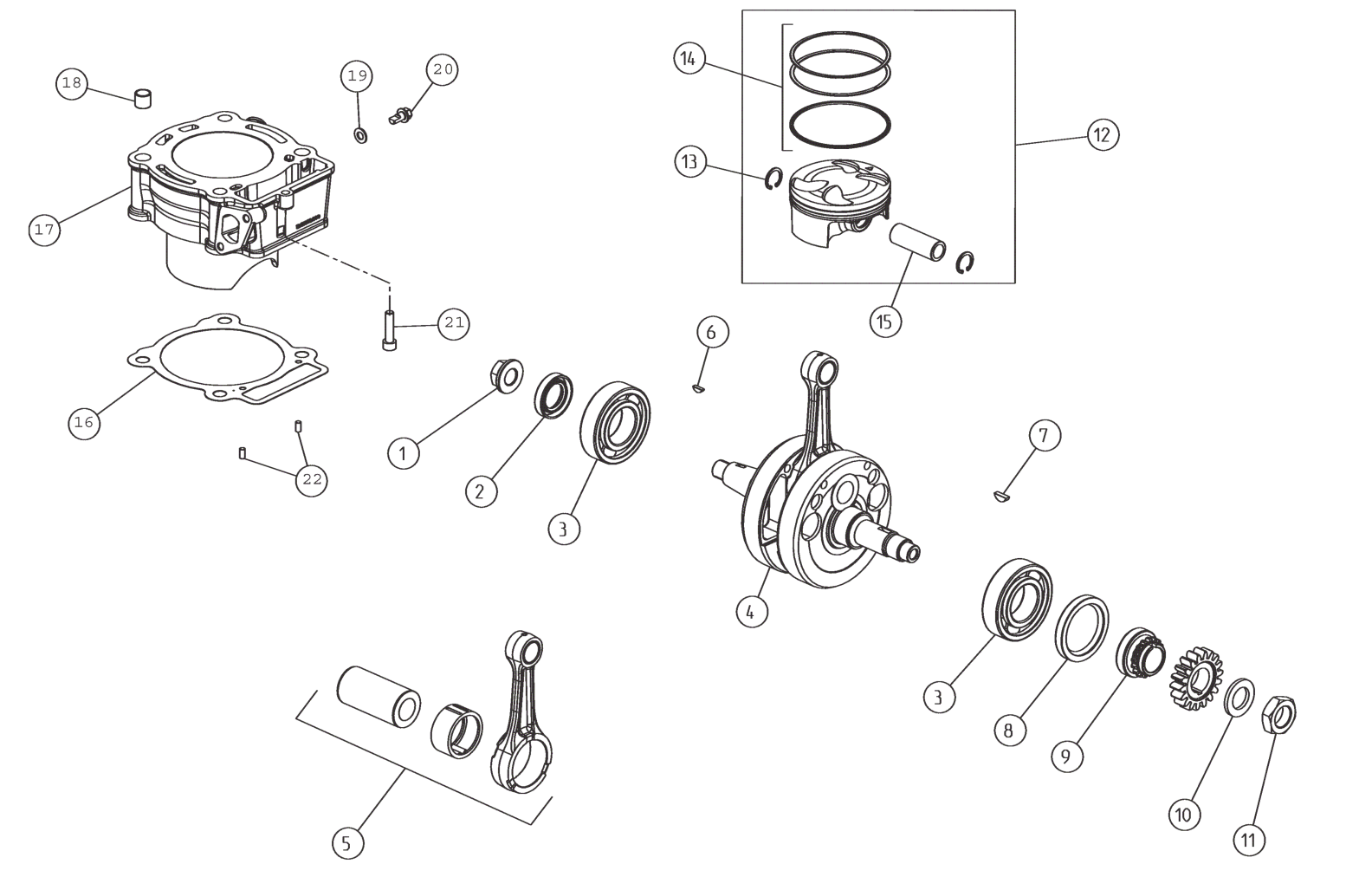 CRANKSHAFT - CYLINDER
