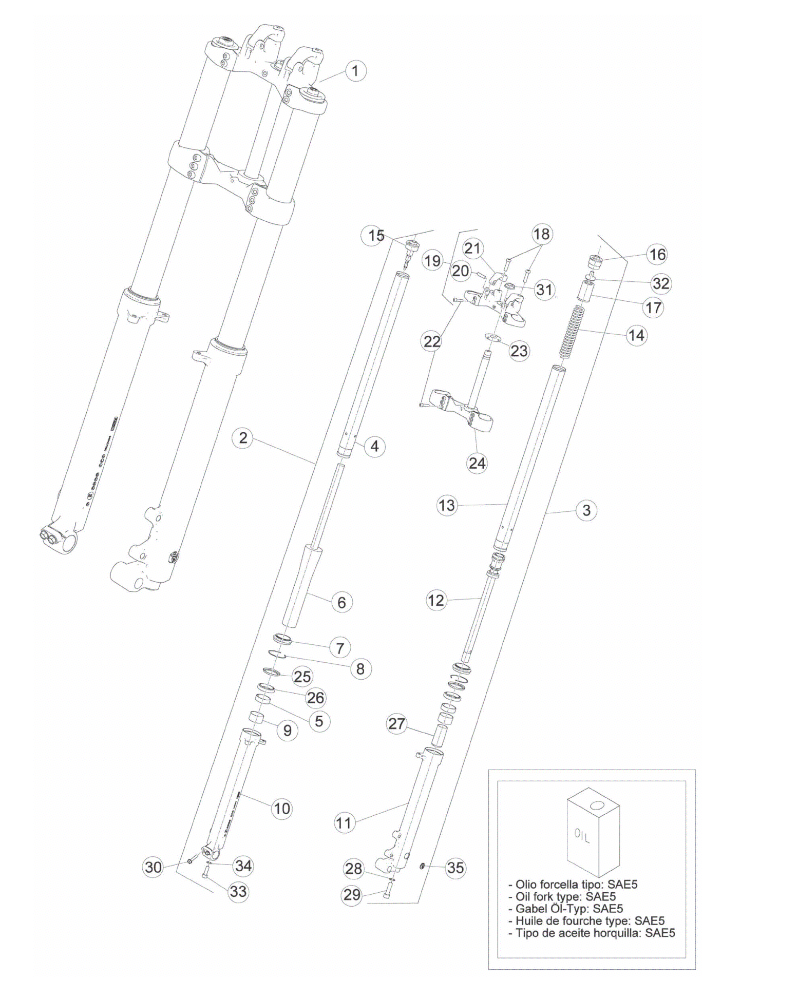FRONT FORK (STD)