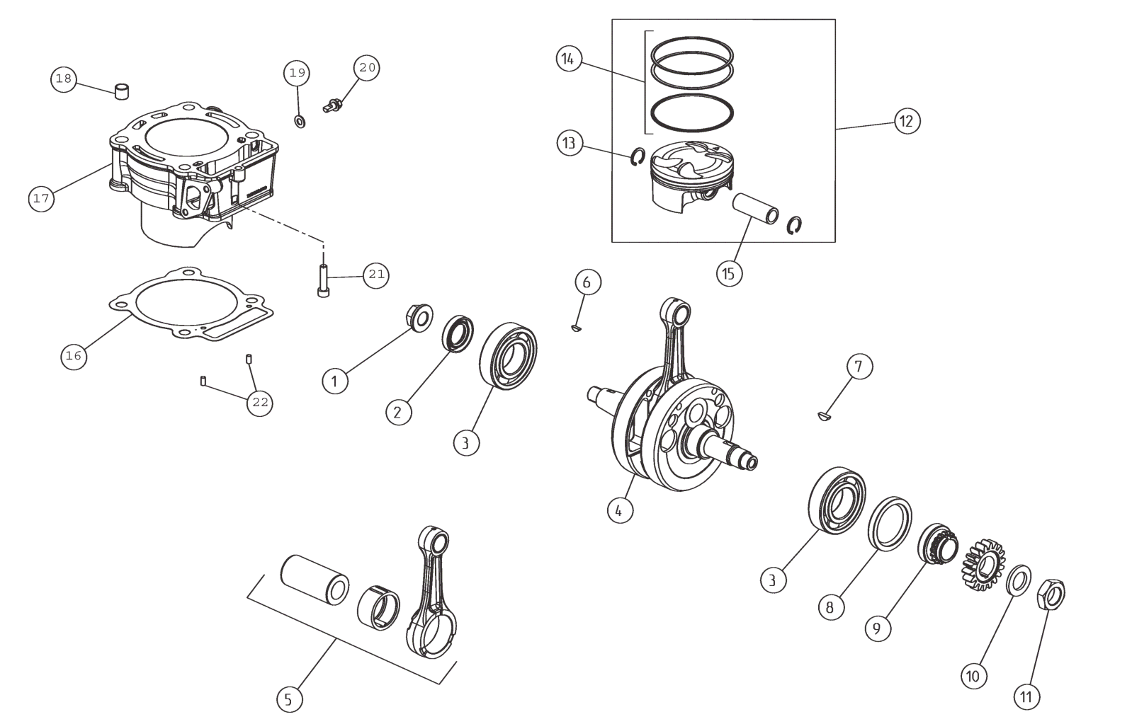 CRANKSHAFT - CYLINDER