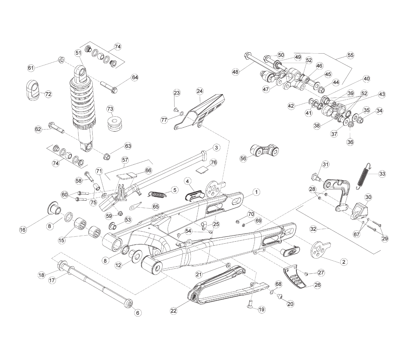 REAR SWING ARM