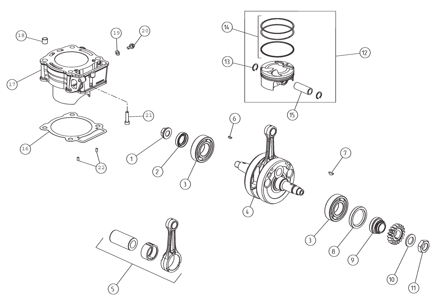 CRANKSHAFT - PISTON