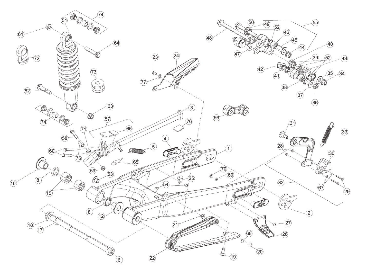 REAR SWING ARM