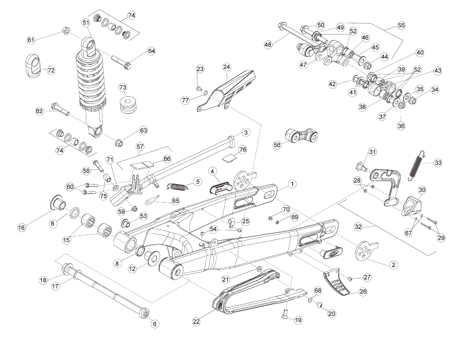 REAR SWING ARM