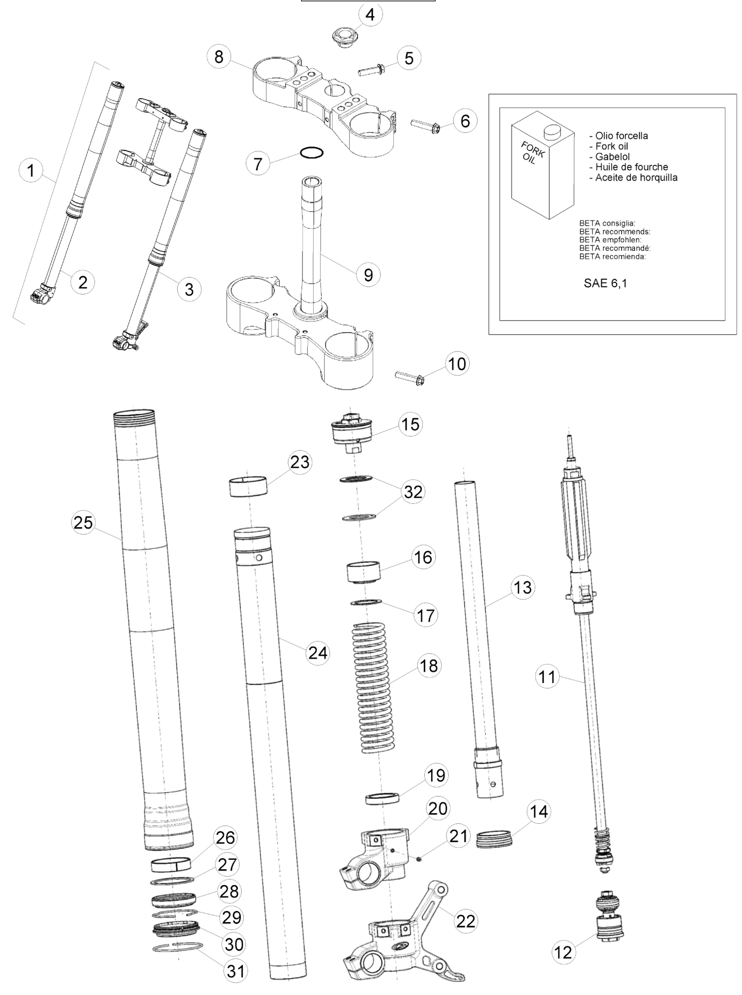 FRONT FORK (STD)