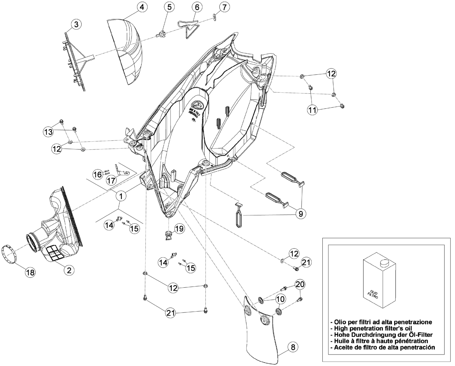 AIR BOX - REAR FENDER