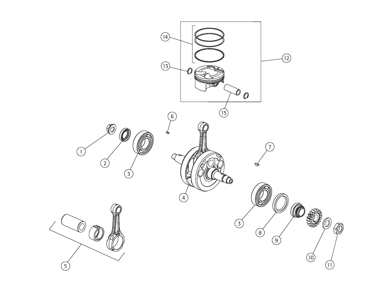 CRANKSHAFT - PISTON