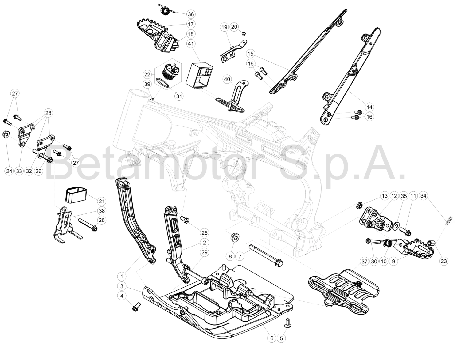 SUBFRAME FOOTRESTS