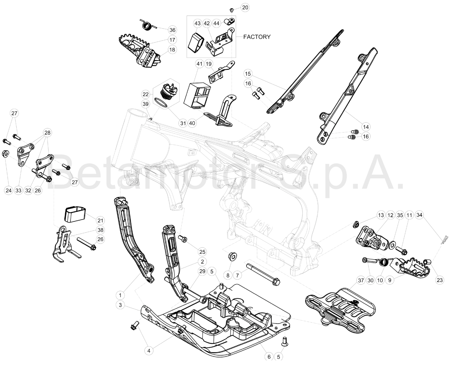 SUBFRAME FOOTRESTS