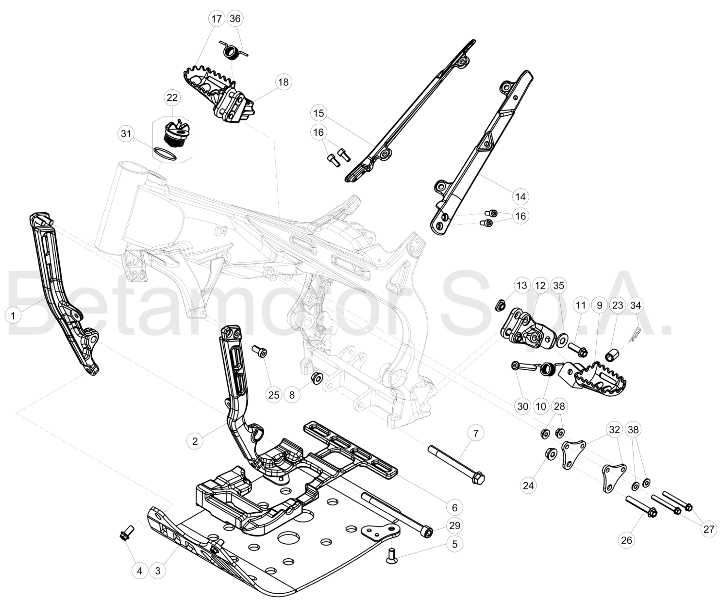 SUBFRAME FOOTRESTS