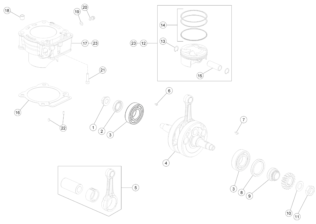 CRANKSHAFT - CYLINDER