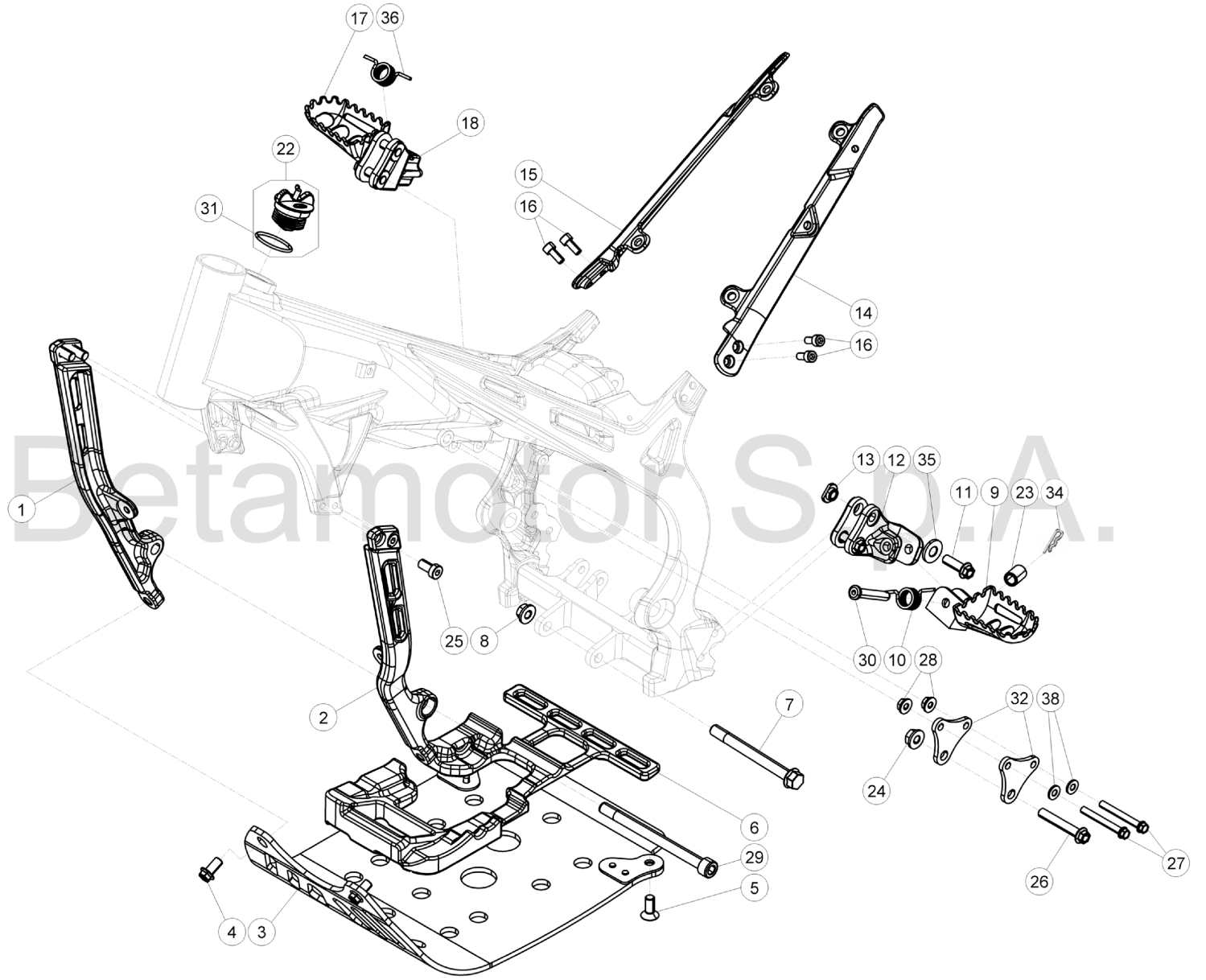 SUBFRAME FOOTRESTS
