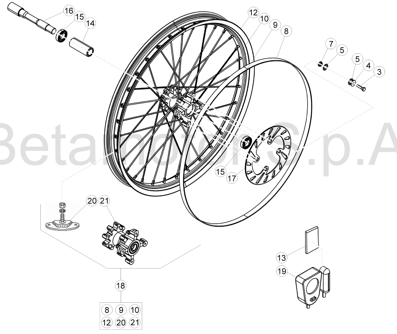 FRONT WHEEL (250CC)