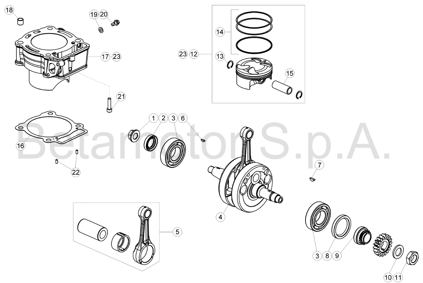 CRANKSHAFT - CYLINDER