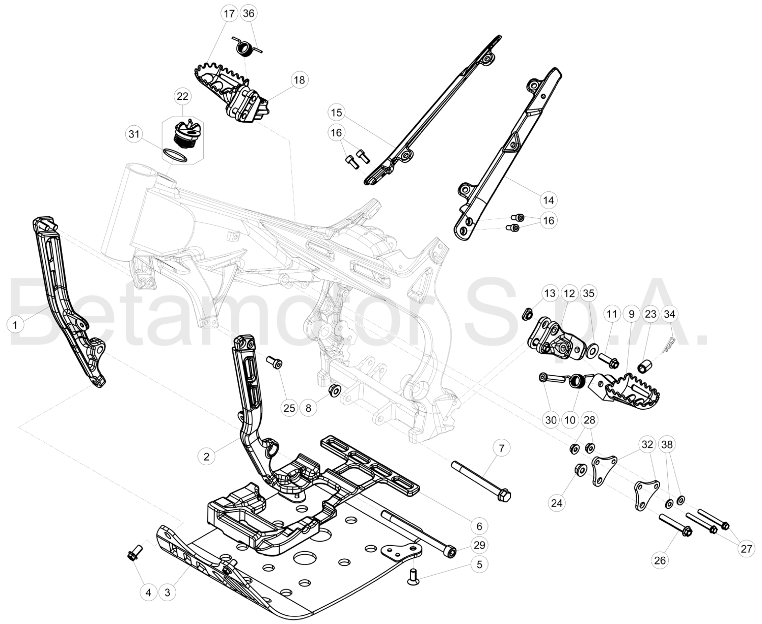 SUBFRAME FOOTRESTS