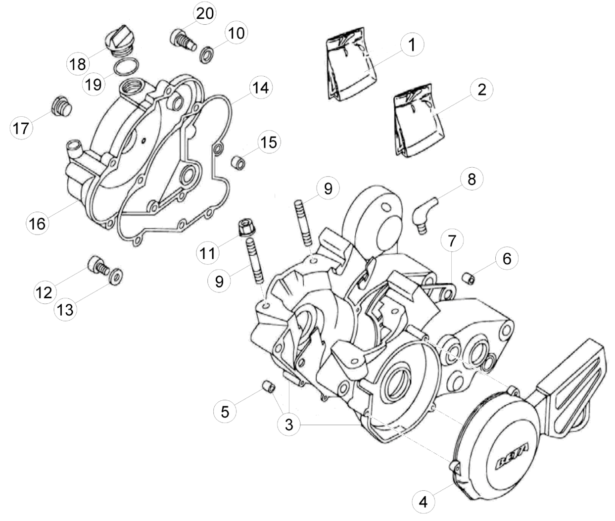CRANKCASE CARTER