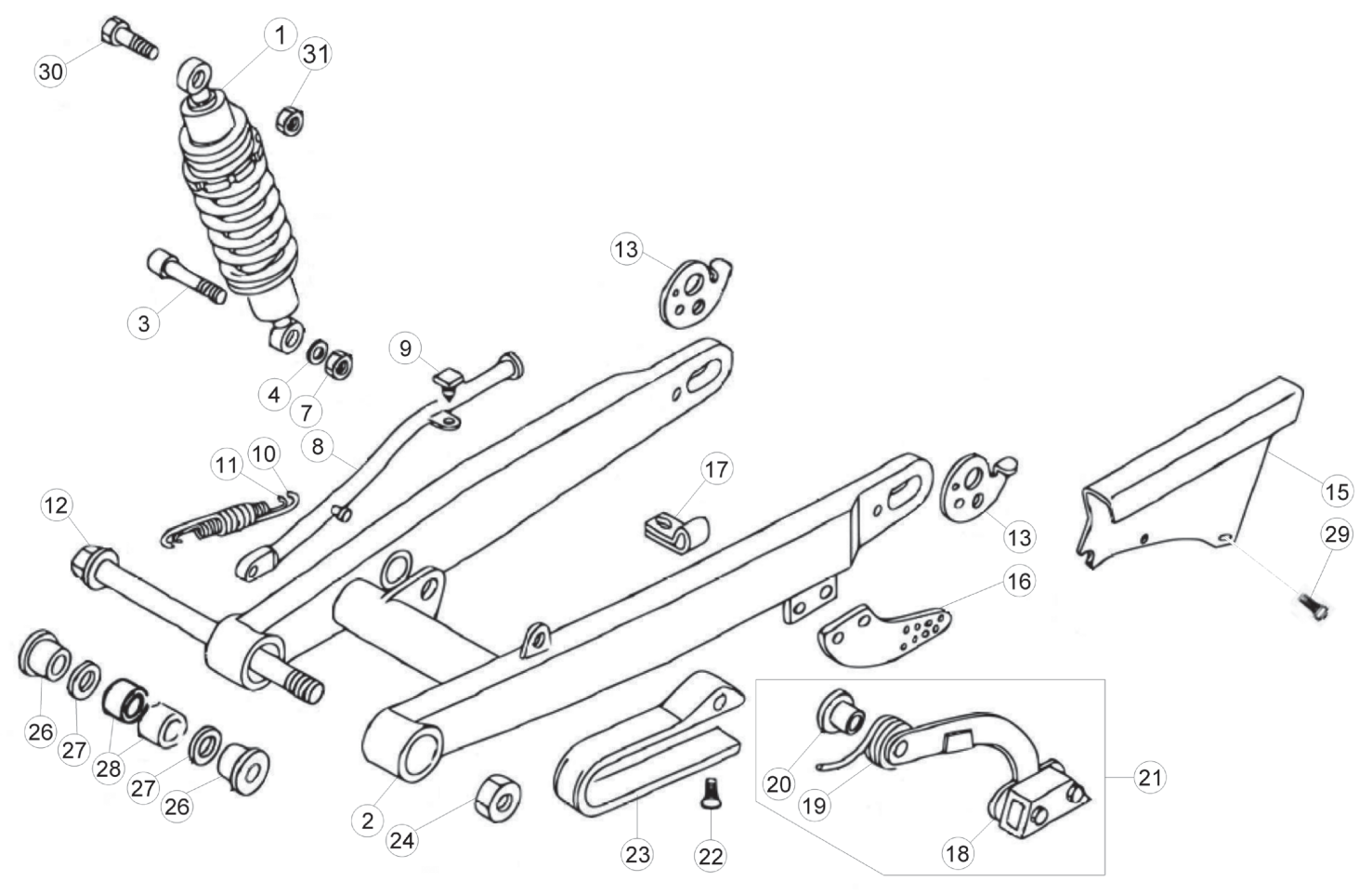 REAR SWING ARM (SENIOR)