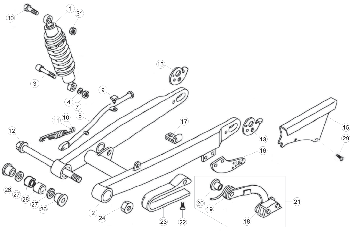 REAR SWING ARM (SENIOR)