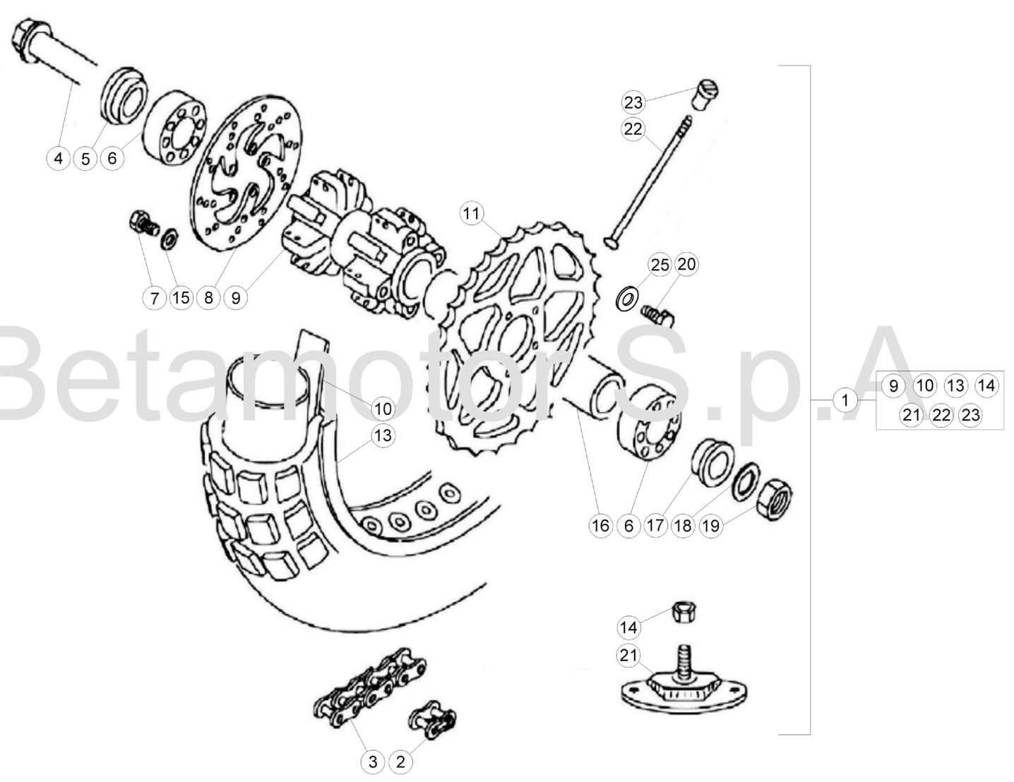 REAR WHEEL (JUNIOR)