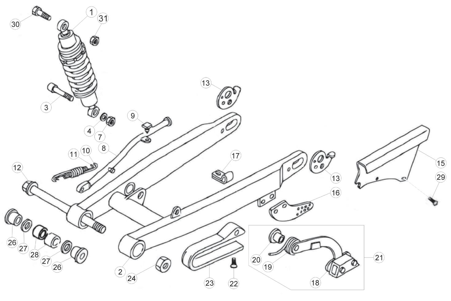 REAR SWING ARM (SENIOR)