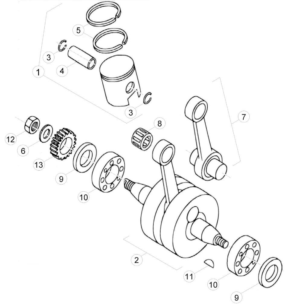 CRANKSHAFT - PISTON