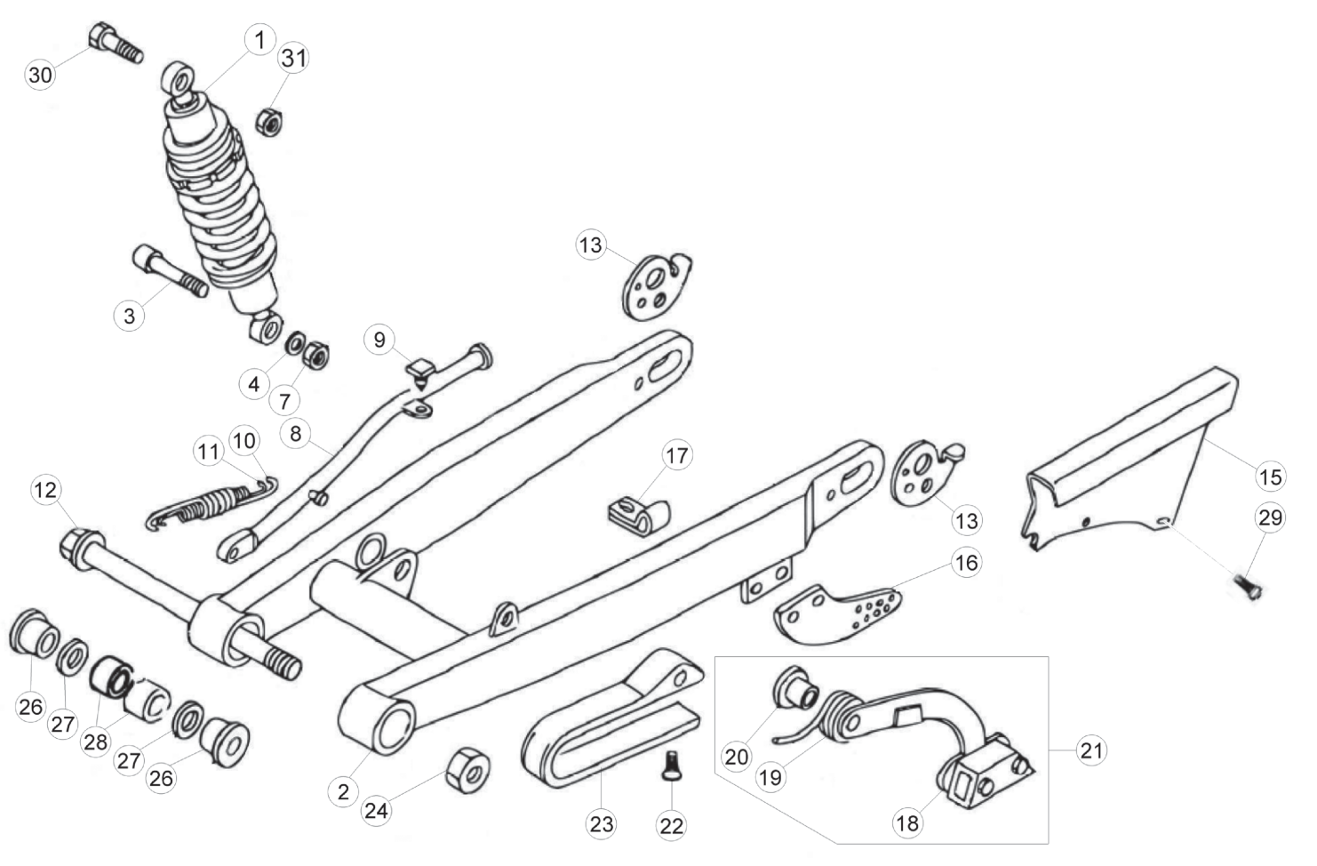 REAR SWING ARM (SENIOR)
