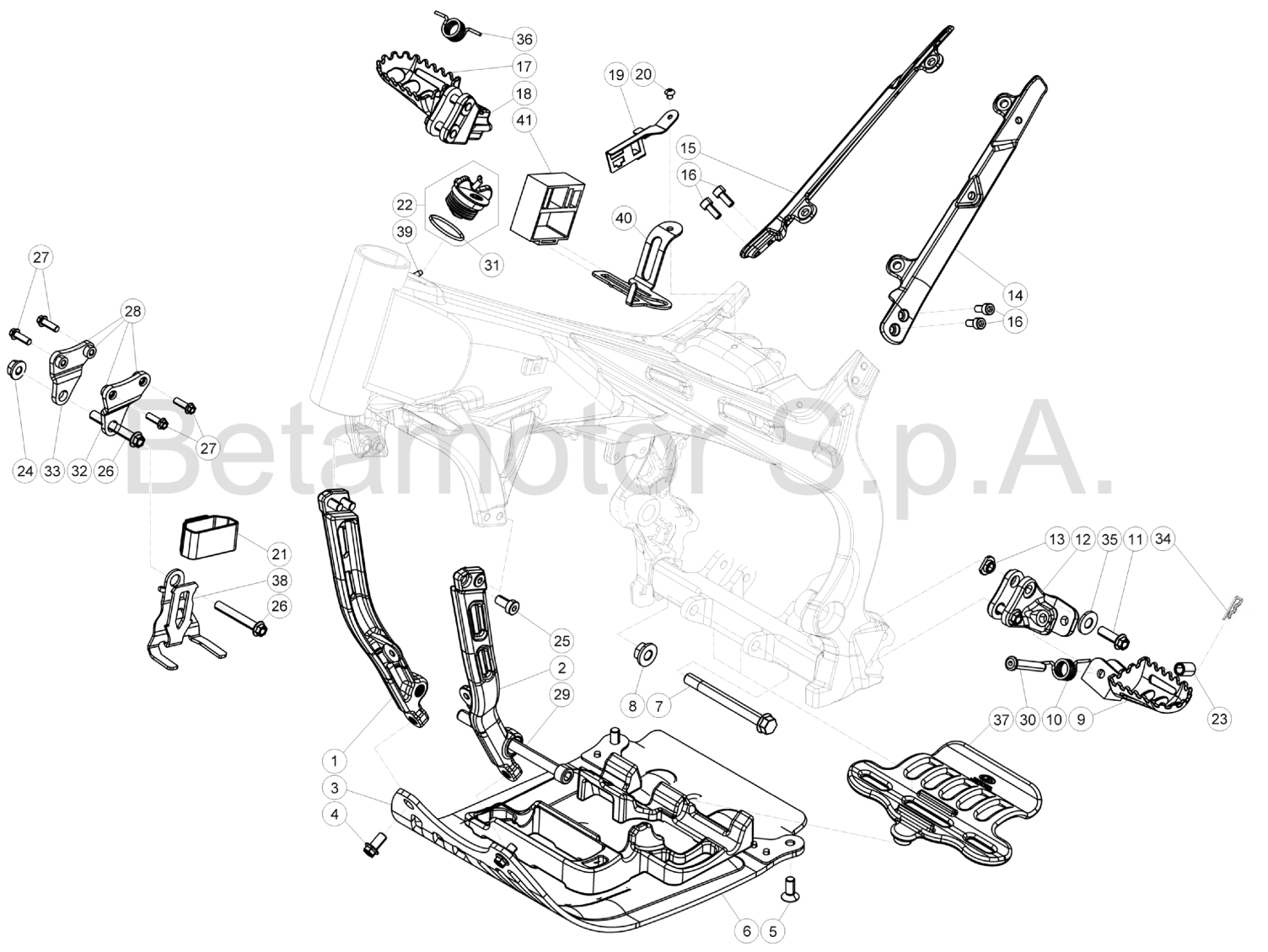 SUBFRAME FOOTRESTS