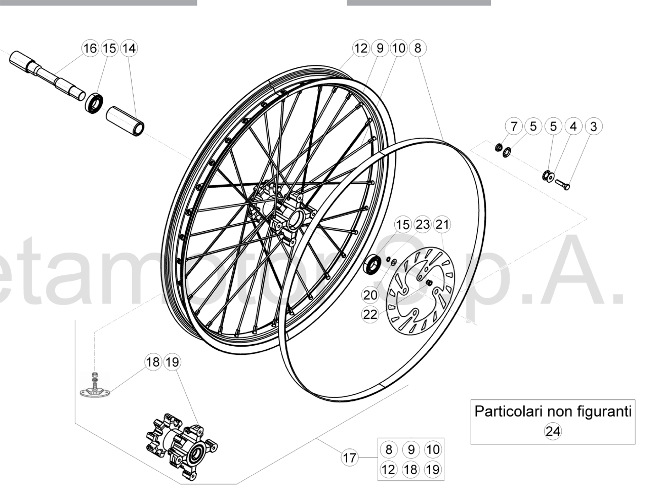FRONT WHEEL (125-250-300CC)