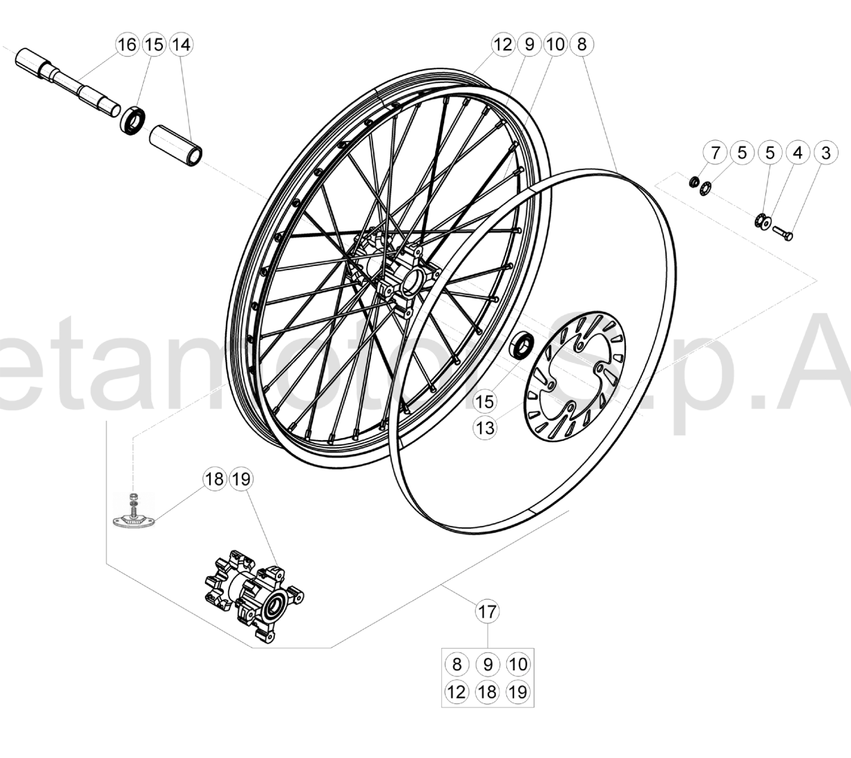 FRONT WHEEL (200CC)