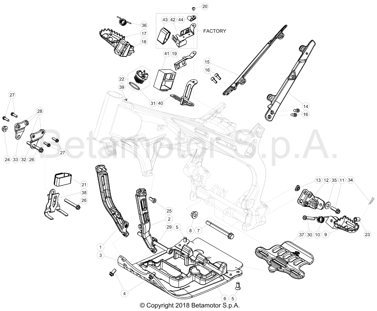 SUBFRAME FOOTRESTS