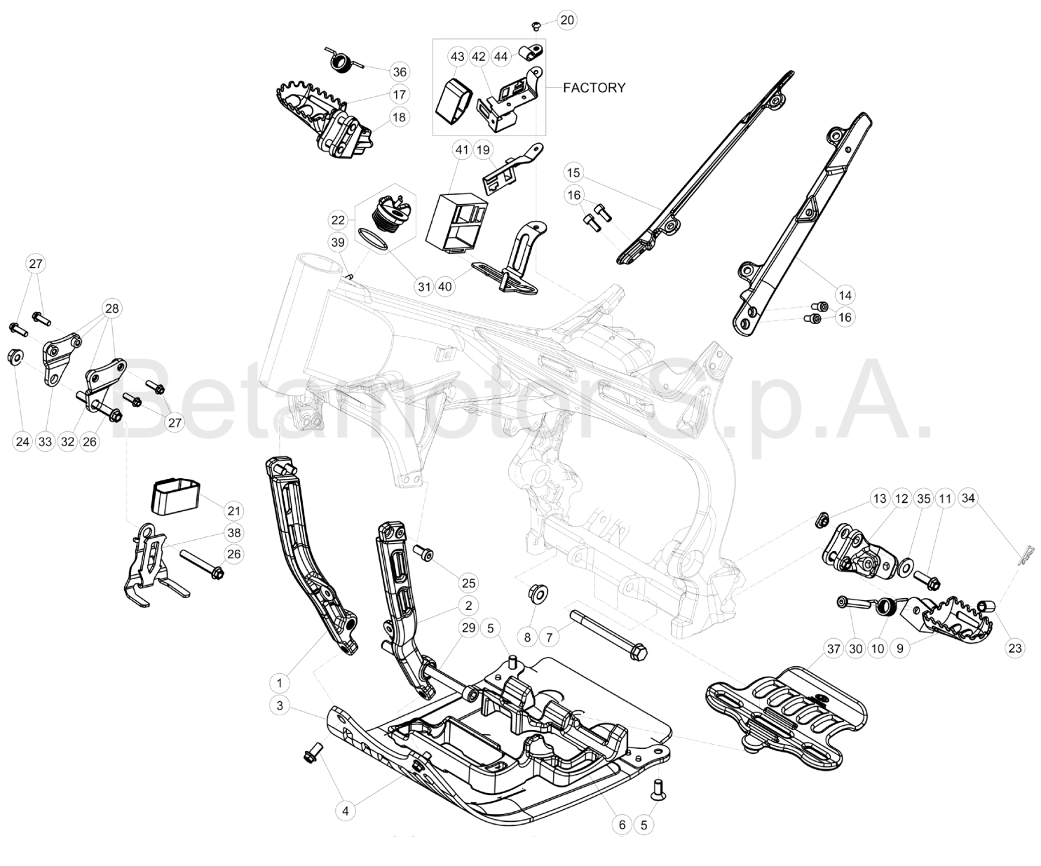 SUBFRAME FOOTRESTS