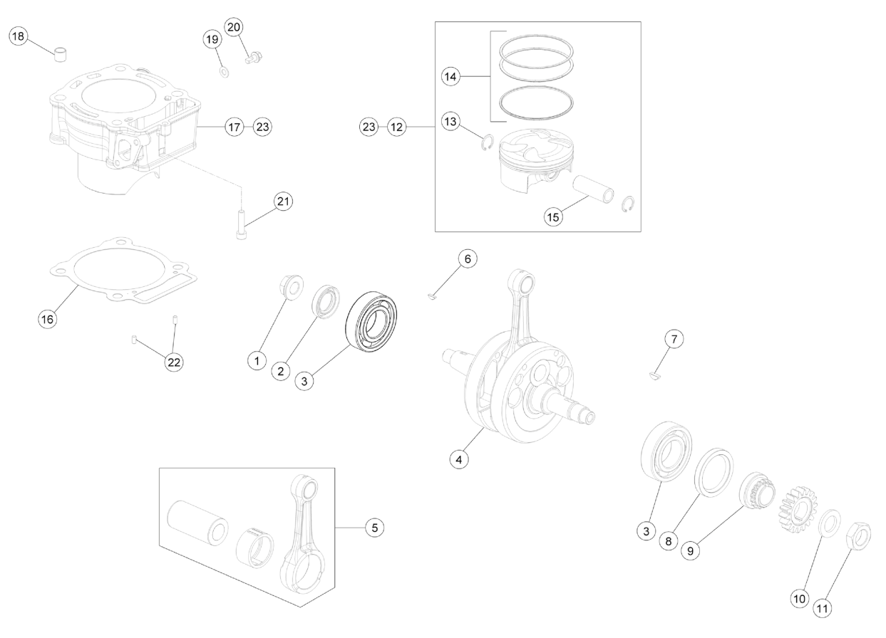CRANKSHAFT - CYLINDER