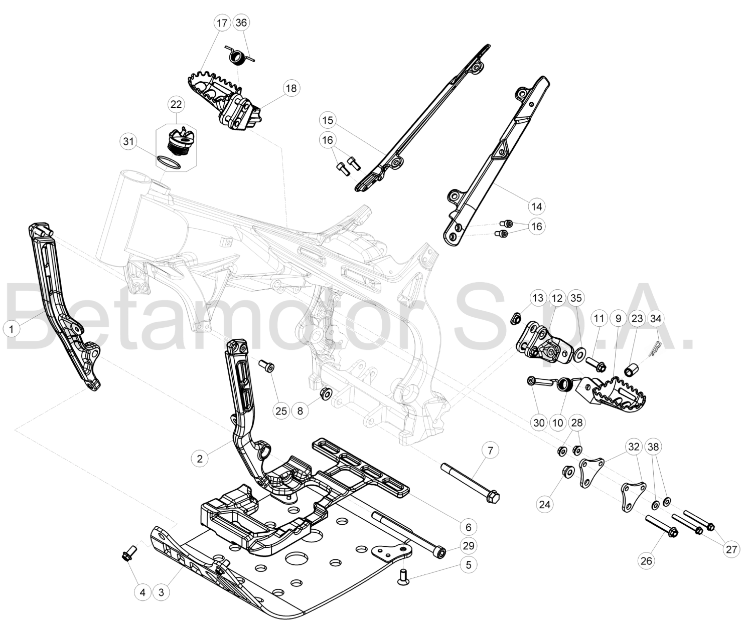SUBFRAME FOOTRESTS