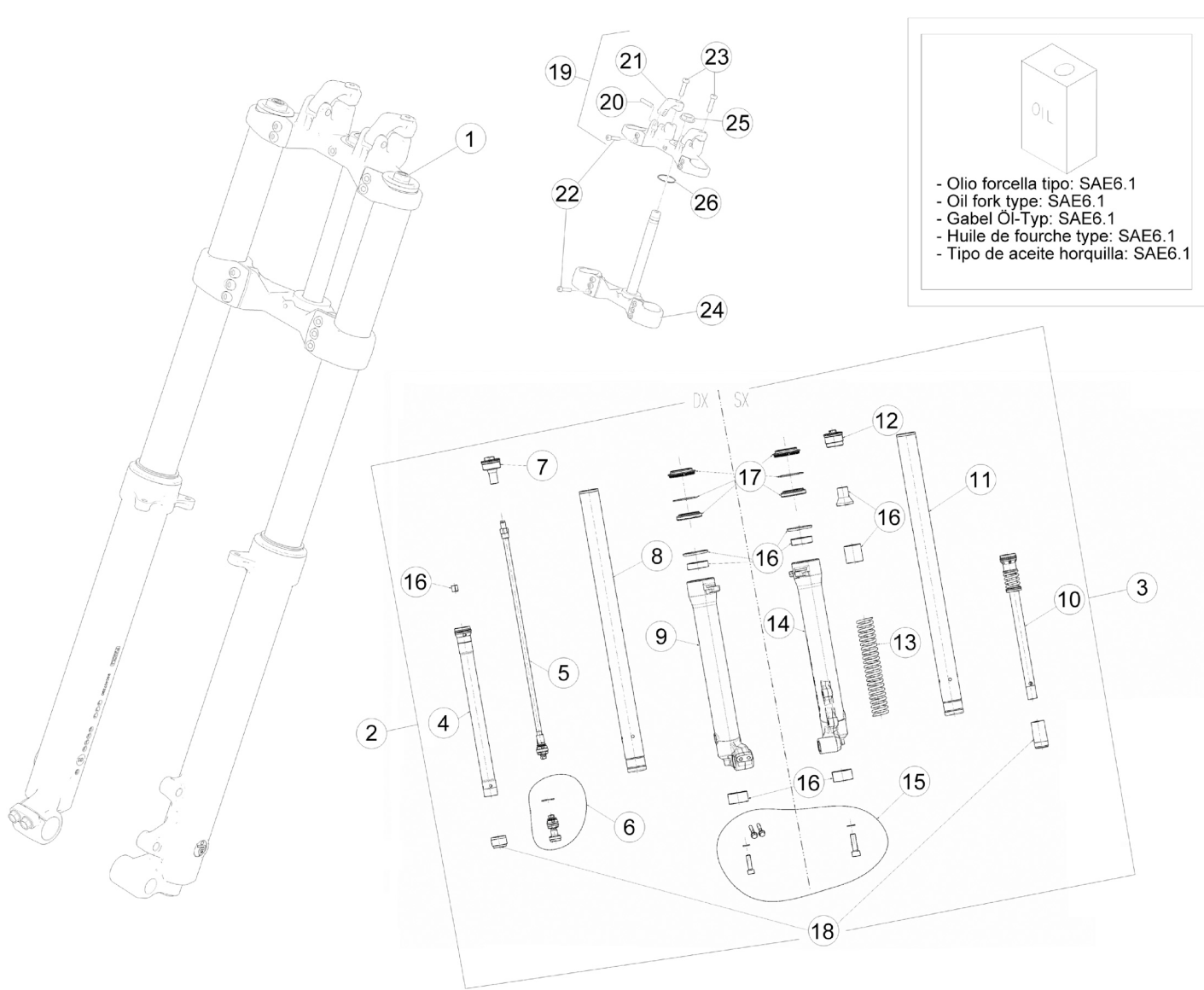 FRONT FORK (250CC)