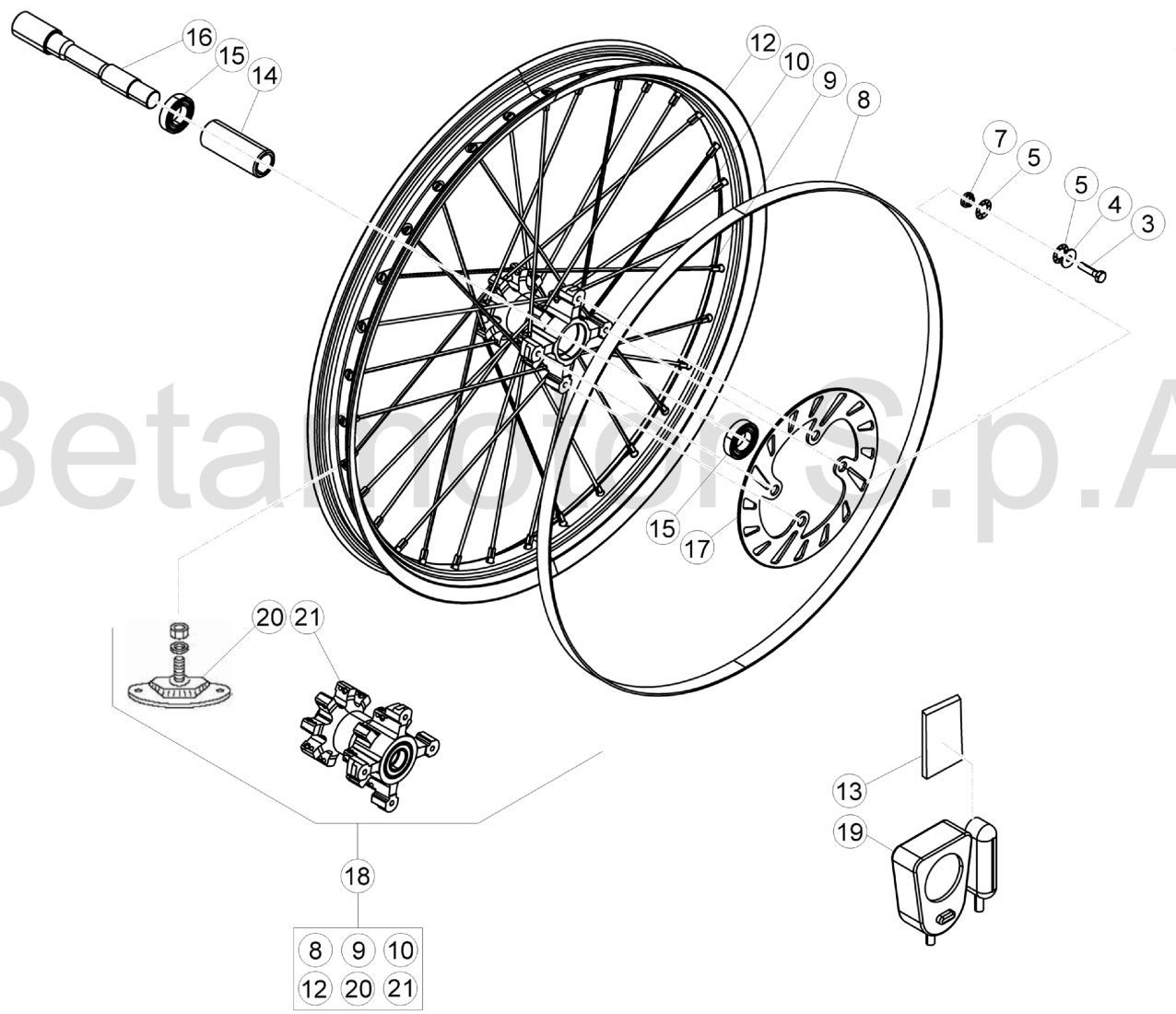 FRONT WHEEL (250CC)