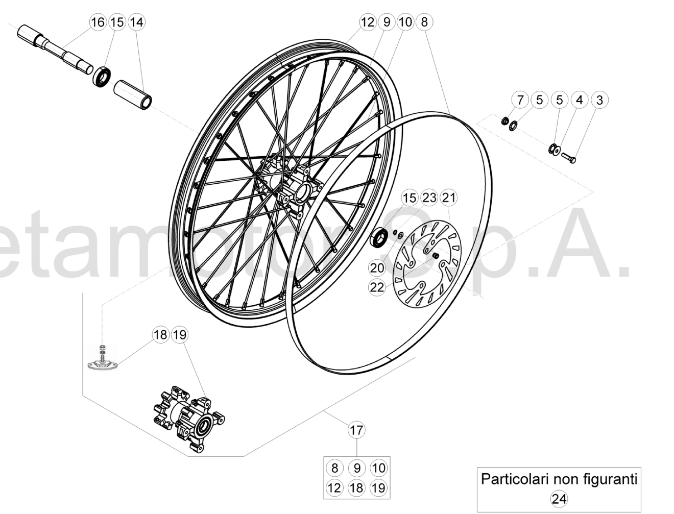 FRONT WHEEL (300CC)