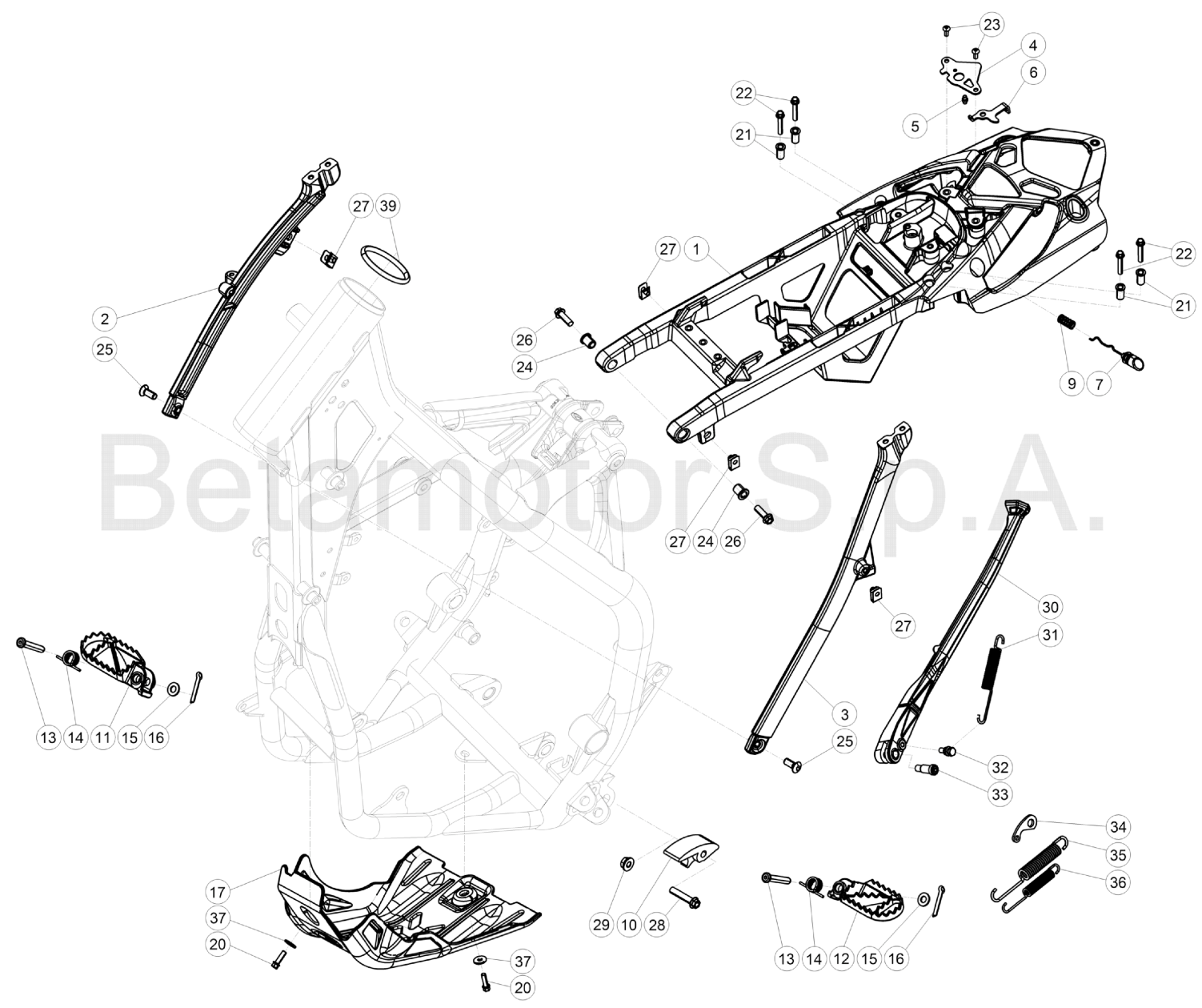 SUBFRAME FOOTRESTS