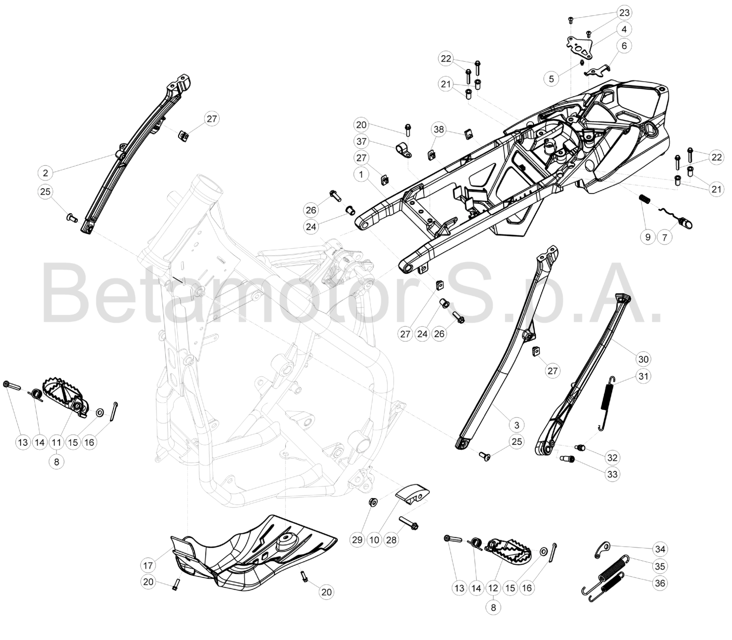 SUBFRAME FOOTRESTS