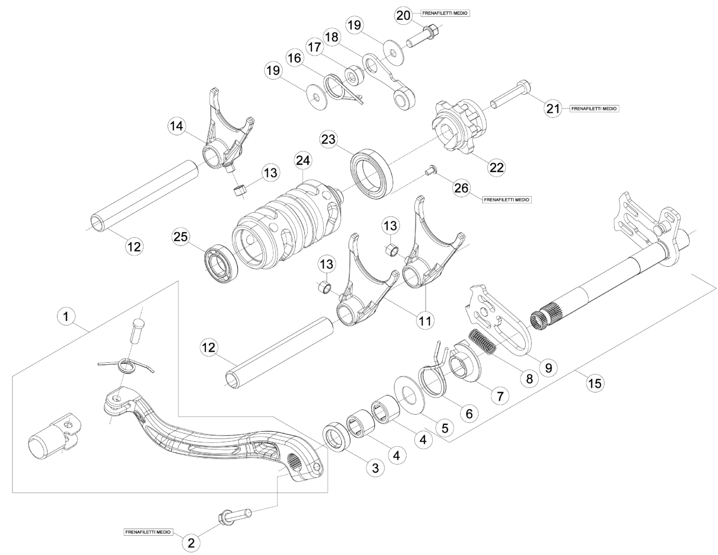 Beta OEM - Fork 1/4 Gear Beta OEM - Fork 1/4 Gear