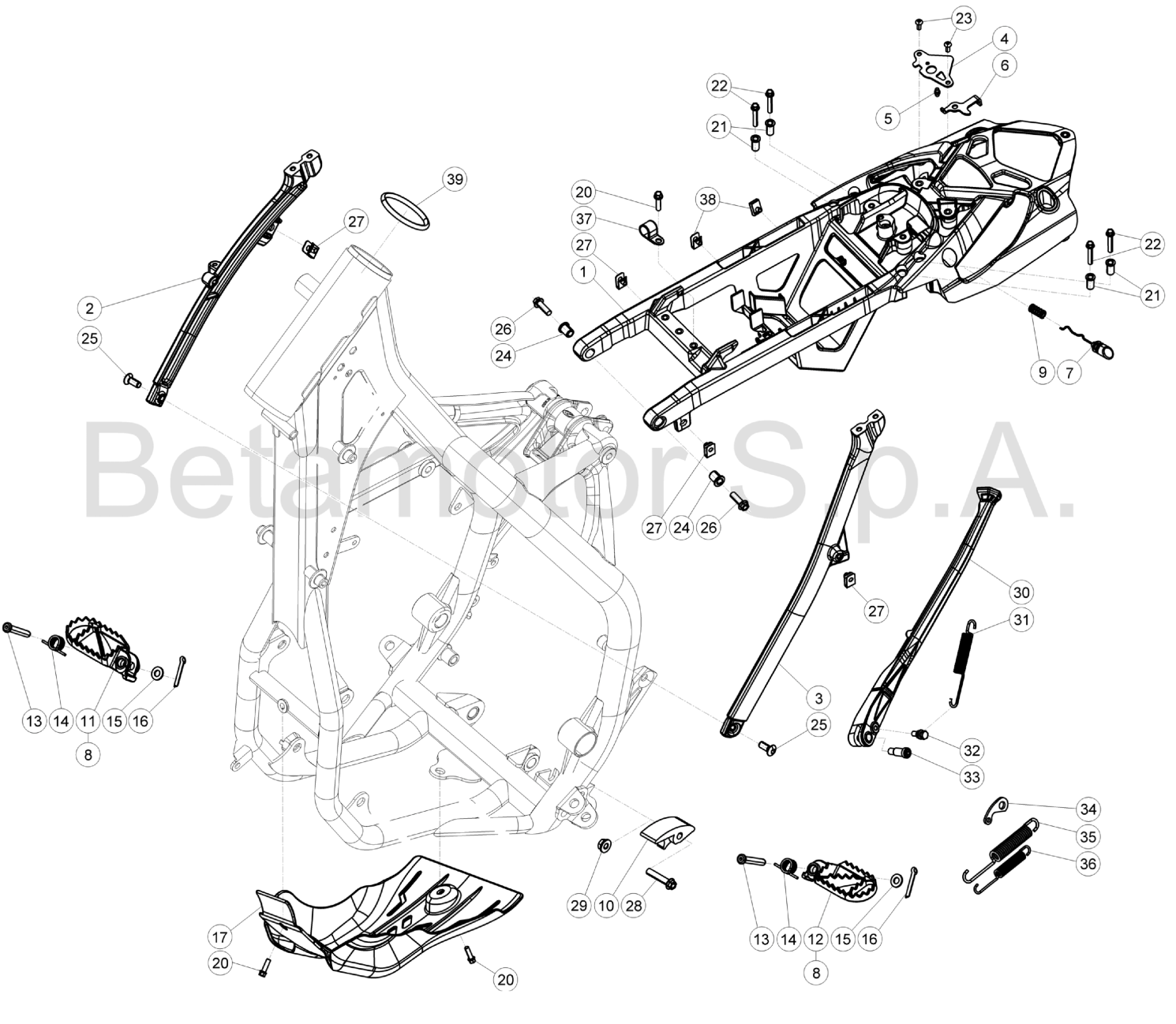 SUBFRAME FOOTRESTS